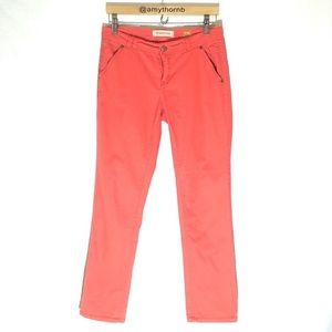 Pilcro and the Letterpress Coral Pants 28